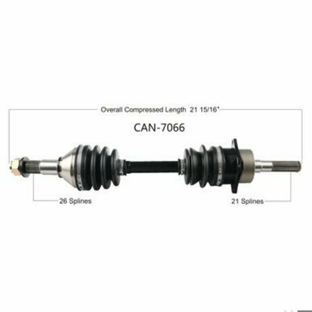 WIDE OPEN OE Replacement CV Axle for CAN AM FRONT RIGHT OUTLANDER 800R XMR 11-12 CAN-7066